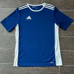 Adidas youth XL (15/16) navy training shirt. Drifit material